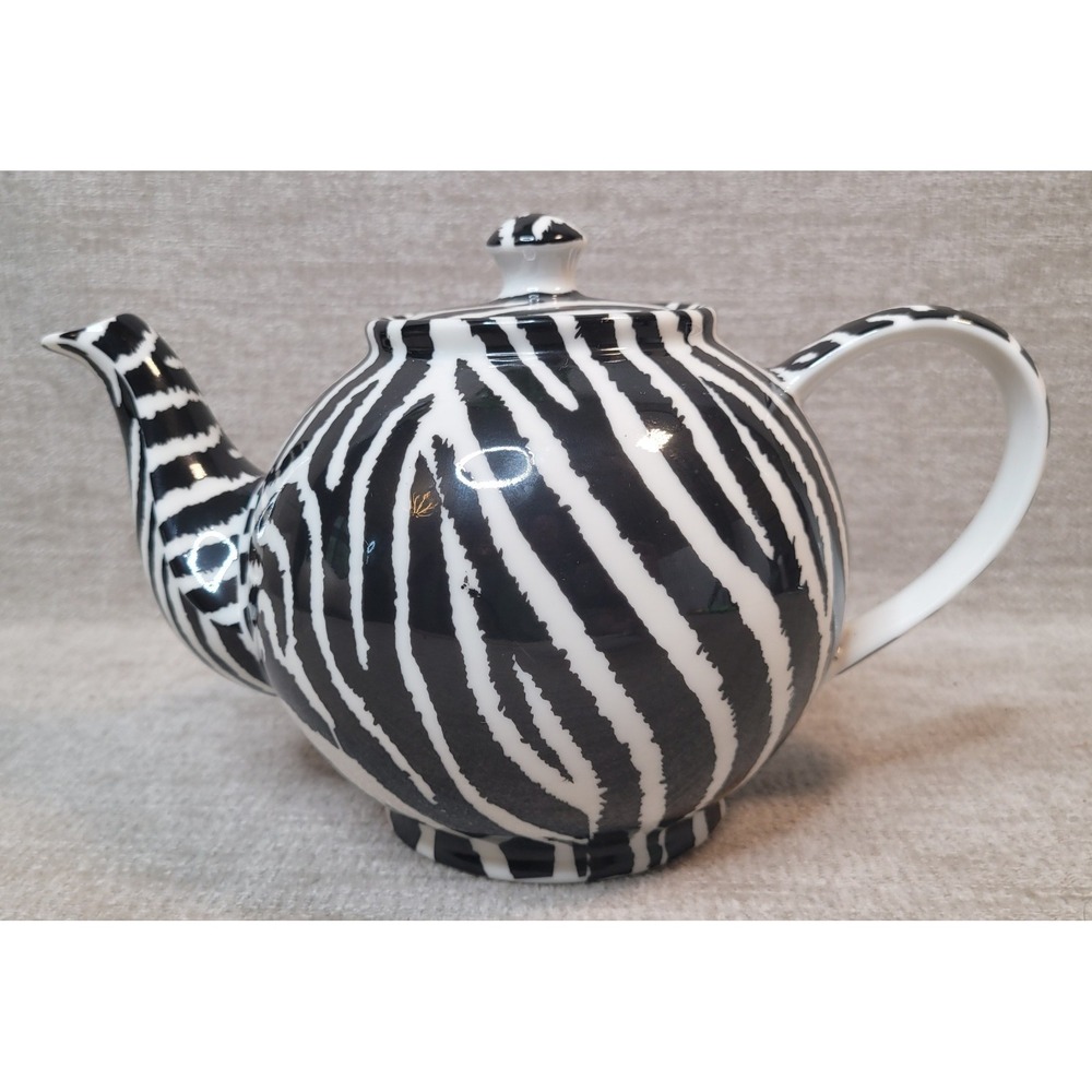Paul Cardew 2000 Eqqus Grevy's Zebra Stripe Pattern Collectible Teapot EUC - Picture 12 of 12